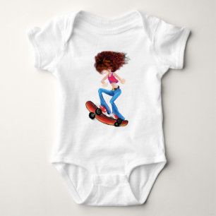 Body Para Bebé Chica de esquí Baby Bodysuit