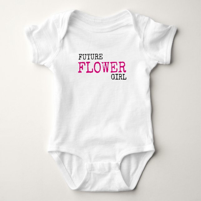 Body Para Bebé Chica de flores futuras Boda Baby Bodysuit (Anverso)