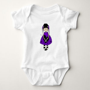 Body Para Bebé Chica de Gótico retro con cráneos