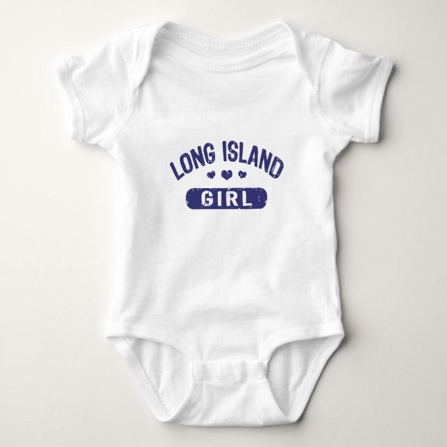 Body Para Bebé Chica de Long Island (Anverso)