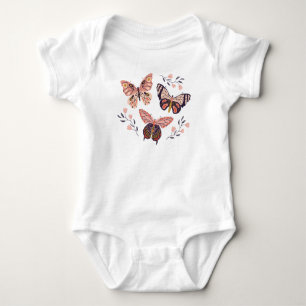 Body Para Bebé Chica de mariposa cúpula