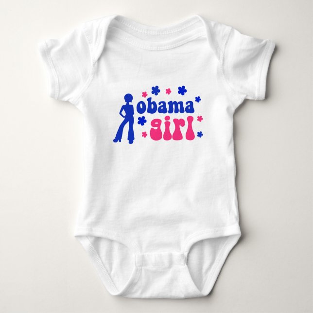 Body Para Bebé Chica de Obama (Anverso)
