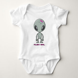 Body Para Bebé Chica extranjero gris y rosado