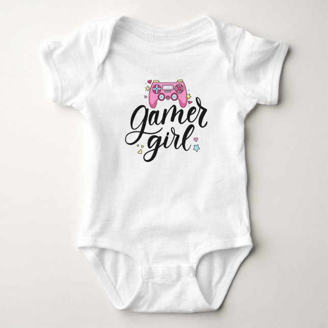 Body Para Bebé Chica Gamer (Anverso)