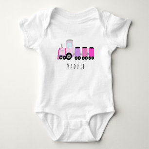 Body Para Bebé Chica Locomotor Personalizado con Nombre
