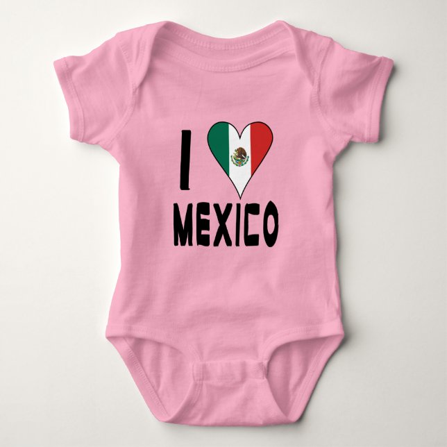 Body Para Bebé Chica Me Encanta México (Anverso)