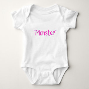 Body Para Bebé chica "Monster"