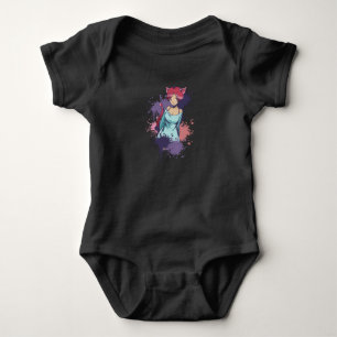 Body Para Bebé Chica Neko Adorable - Chica del Gato Cereza