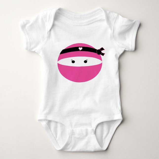 Body Para Bebé Chica Ninja (Anverso)