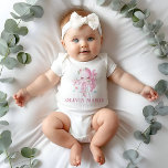 Body Para Bebé Chica Octopus Cute Pink Watercolor Baby Shower<br><div class="desc">Bienvenido a tu pequeño mundo con este adorable mono de color rosa de agua pulpo de bebé bodysuit. Con un pulpo juguetón con ojos grandes y tentáculos amistosos, este diseño es perfecto para duchas de bebé, retoños recién nacidos o ropa de uso diario. Fabricado con materiales suaves y cómodos, el...</div>