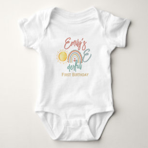 Body Para Bebé Chica Onemaravilloso Primer Cumpleaños