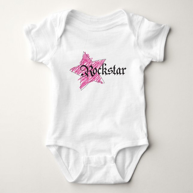 Body Para Bebé Chica Rockstar (Anverso)
