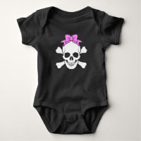 CHICA SKULL Y CROSSBONES