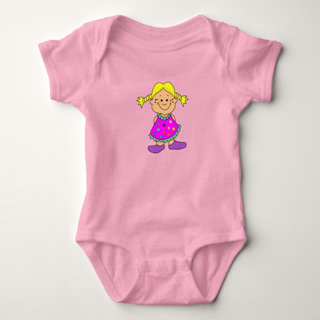 Body Para Bebé Chica sonriente. (Anverso)