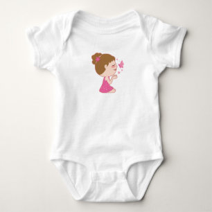 Body Para Bebé Chica y dibujo de la mariposa