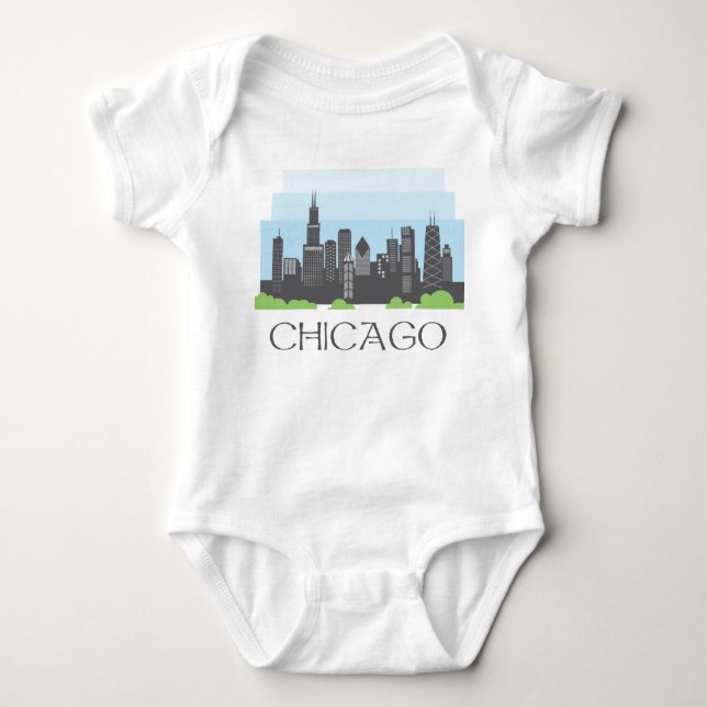 Body Para Bebé Chicago (Anverso)