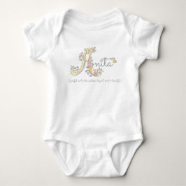 Body Para Bebé Chicas de Anita nombran personalizado decorativo q