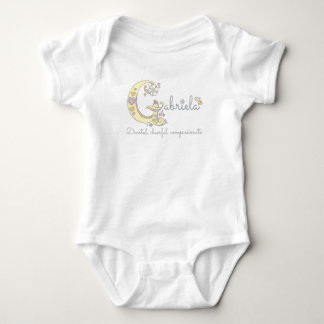 Body Para Bebé Chicas de Gabriela nombran personalizado decorativ