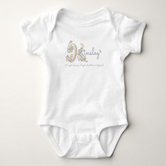 Body Para Bebé Chicas de Kinsley nombran y significan bebé person