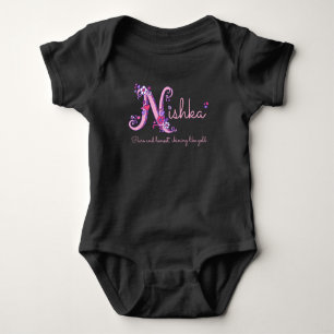 Body Para Bebé Chicas de Nishka nombre y significa vestimenta mon