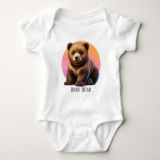 Body Para Bebé chicas de personalizable de oso bebé de Guay (Anverso)