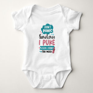 Body Para Bebé Chicas divertidos beben arte de palabras de puke