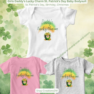 Body Para Bebé Chicas El encanto de San Patricio