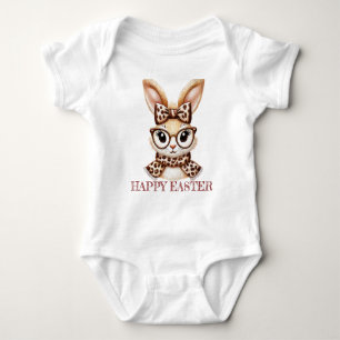 Body Para Bebé Chicas Encanto de Pascua Vintage: Camiseta Conejit