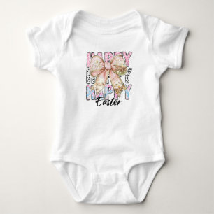 Body Para Bebé Chicas Feliz Pascua Coquette Bow