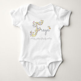 Body Para Bebé Chicas freya llaman personalizado decorativo