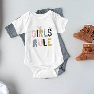 Body Para Bebé Chicas gobiernan el arte de palabras escandinavo