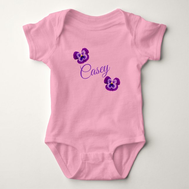 Body Para Bebé Chicas Llamados Casey, (Anverso)