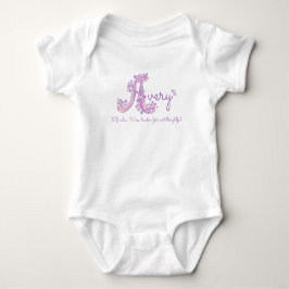 Body Para Bebé Chicas muy amables llaman personalizado púrpura pa