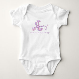 Body Para Bebé Chicas muy amables llaman personalizado púrpura pa
