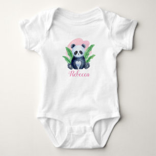 Body Para Bebé Chicas personalizados Panda BearTropical
