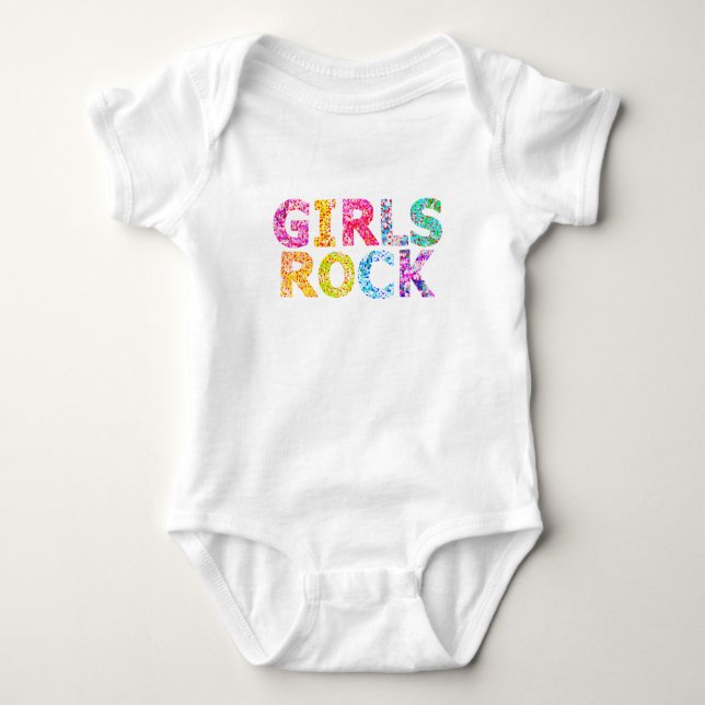 Body Para Bebé Chicas Rock Diseño Empoderante Espíritu para Mujer (Anverso)