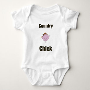 Body Para Bebé Chick de campo - Bebé en rosa