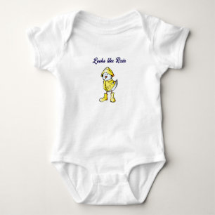 Body Para Bebé Chick del día lluvioso lindo - Personalizado "pare