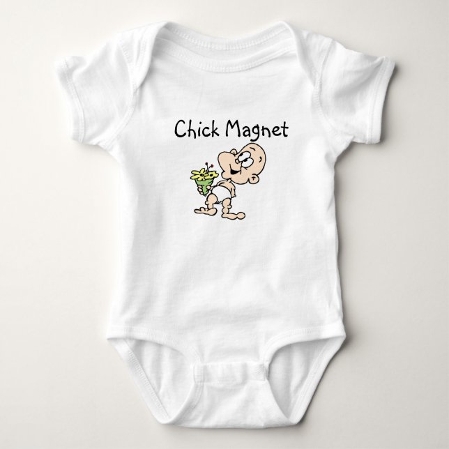 Body Para Bebé Chick Magnet Baby T-Shirt (Anverso)
