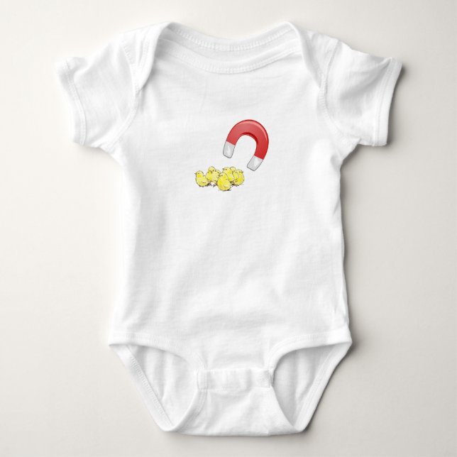 Body Para Bebé Chick Magnet Funny Punny (Anverso)