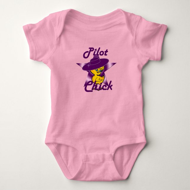 Body Para Bebé Chick piloto #9 (Anverso)