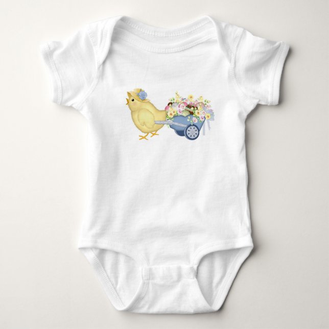 Body Para Bebé Chick y Carro (Anverso)