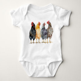 Body Para Bebé Chickens Baby Farmer Bodysuit, Un Niño Del País Te