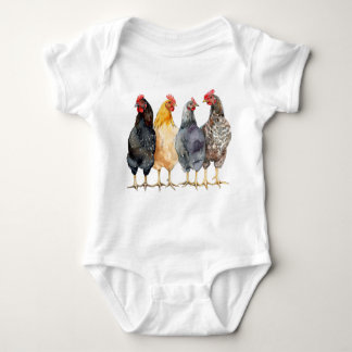 Body Para Bebé Chickens Baby Farmer Bodysuit, Un Niño Del País Te
