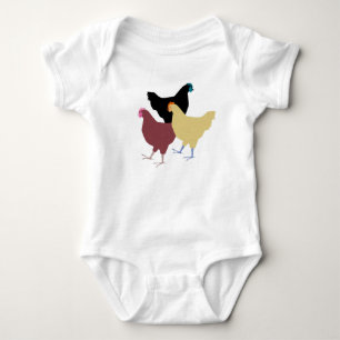 Body Para Bebé Chickens Country Baby Bodysuit