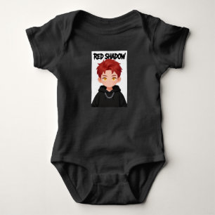 Body Para Bebé Chico Chibi Pelo Rojo Ropa Urbana Gráfica Anime S