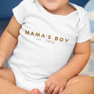 Body Para Bebé Chico de Mamá Año de Est.