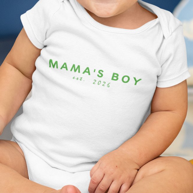 Body Para Bebé Chico de Mamá Año de Est. (Subido por el creador)