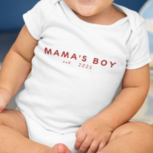 Body Para Bebé Chico de Mamá Año de Est.