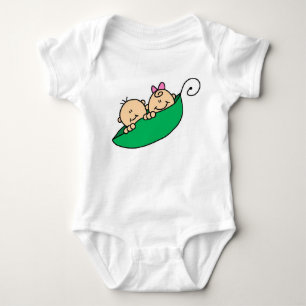 Body Para Bebé Chico gemelo y Chica en Pea Pod